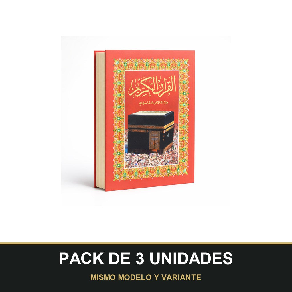 PACK DE 3 UNIDADES — Corán en lengua árabe pequeño. MISMO MODELO Y VARIANTE