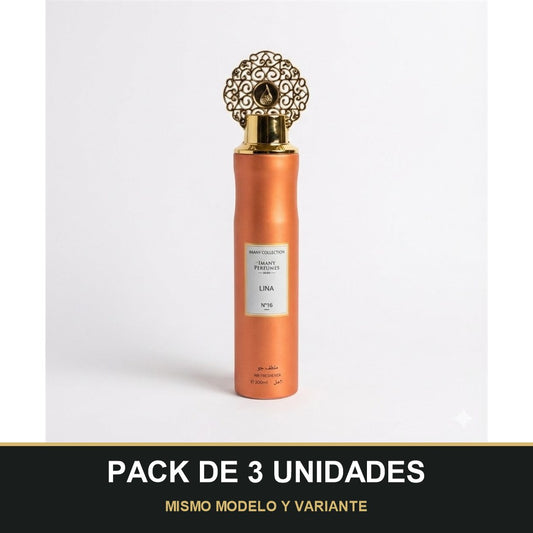 PACK DE 3 UNIDADES — Ambientador Lina de Imany · 300 ml. MISMO MODELO Y VARIANTE