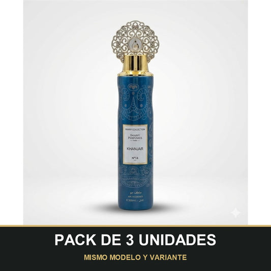 PACK DE 3 UNIDADES — Ambientador Khanjar de Imany · 300 ml. MISMO MODELO Y VARIANTE