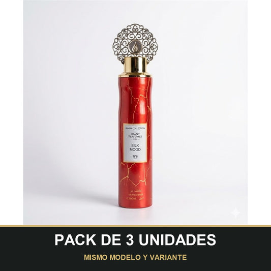 PACK DE 3 UNIDADES — Ambientador Silk Mood de Imany · 300 ml. MISMO MODELO Y VARIANTE