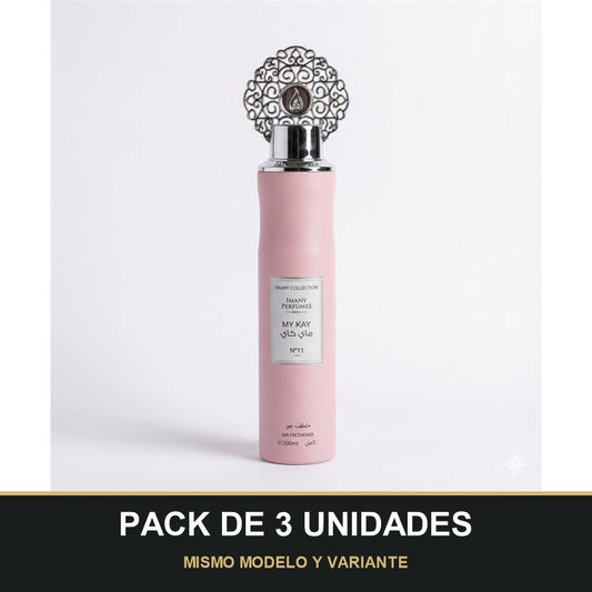 PACK DE 3 UNIDADES — Ambientador My Kay de Imany · 300 ml. MISMO MODELO Y VARIANTE