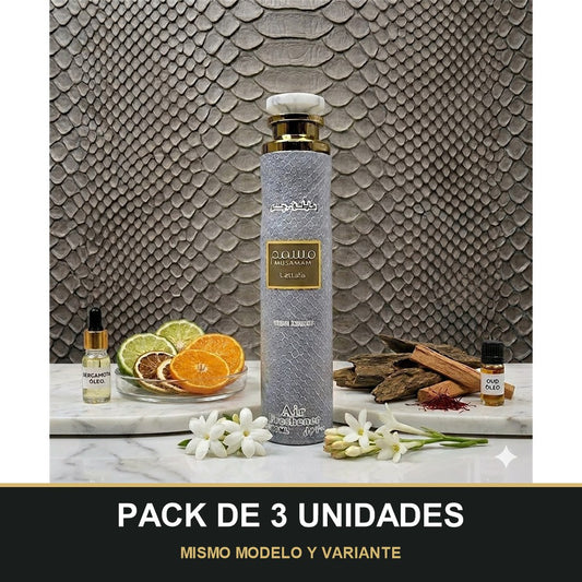 PACK DE 3 UNIDADES — Ambientador Musamam White Intense de Lattafa · 300 ml. MISMO MODELO Y VARIANTE