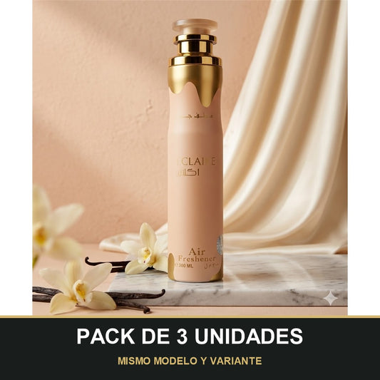 PACK DE 3 UNIDADES — Ambientador Eclaire de Lattafa · 300 ml. MISMO MODELO Y VARIANTE