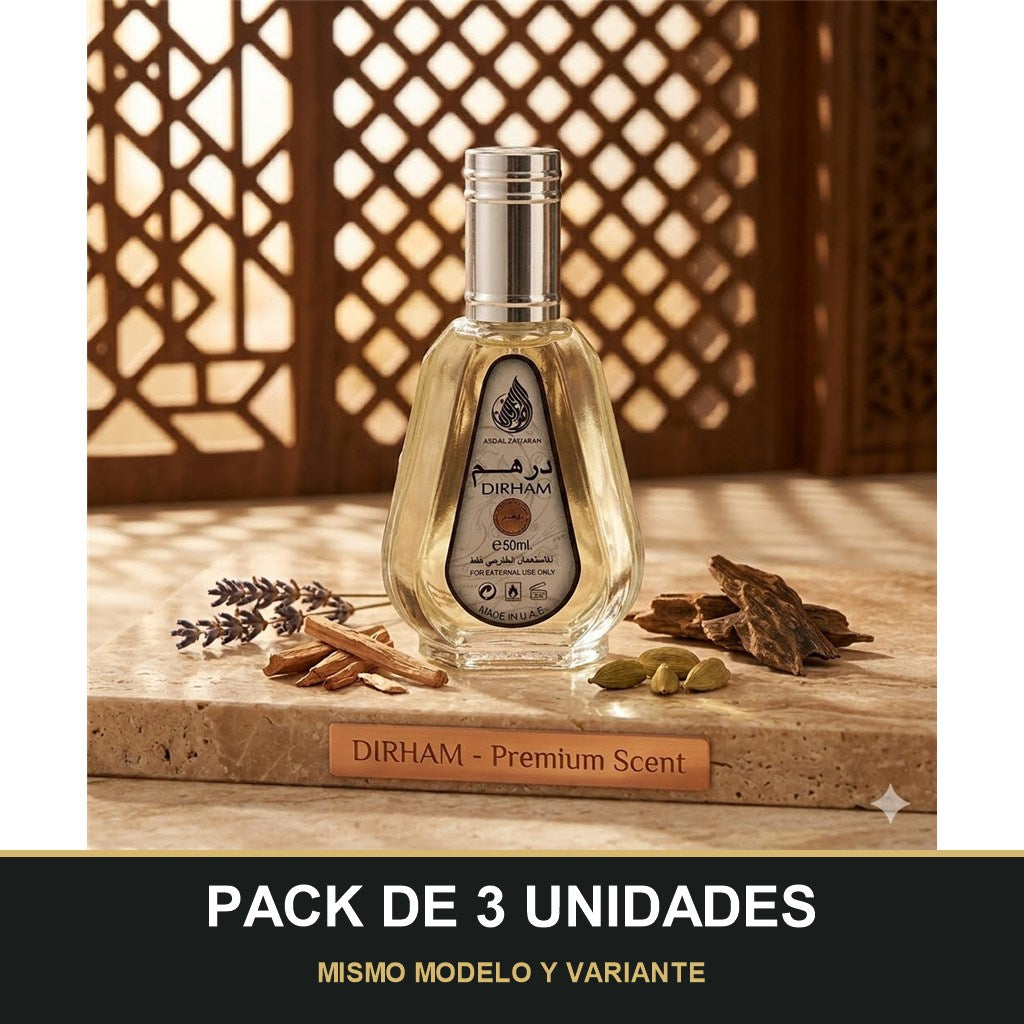 PACK DE 3 UNIDADES — Dirham de Ard Al Zaafaran · 50 ml. MISMO MODELO Y VARIANTE