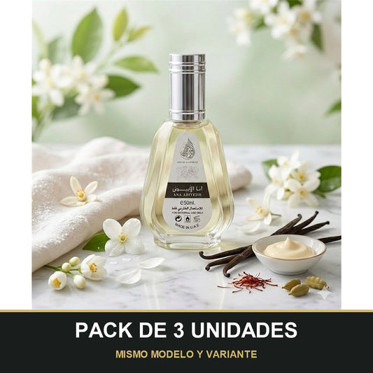 PACK DE 3 UNIDADES — Ana Abiyedh de Ard Al Zaafaran · 50 ml. MISMO MODELO Y VARIANTE