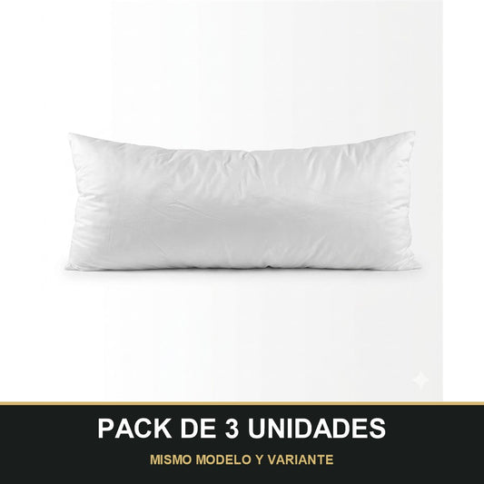 PACK DE 3 UNIDADES — Almohada de Fibra Luitex La Ardilla para Cama de 70/90/135/150 cm. MISMO MODELO Y VARIANTE