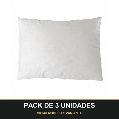PACK DE 3 UNIDADES — Relleno de Cojín Nube 70x50 cm – Fibra Hueca Lavable e Indeformable. MISMO MODELO Y VARIANTE