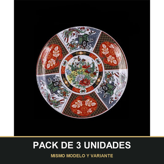 PACK DE 3 UNIDADES — Plato « Taous » Original. MISMO MODELO Y VARIANTE