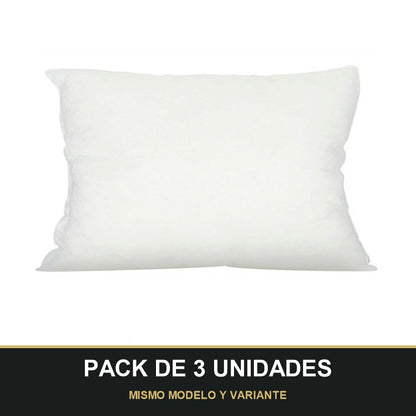 PACK DE 3 UNIDADES — Relleno para Almohada 50x70 cm. MISMO MODELO Y VARIANTE