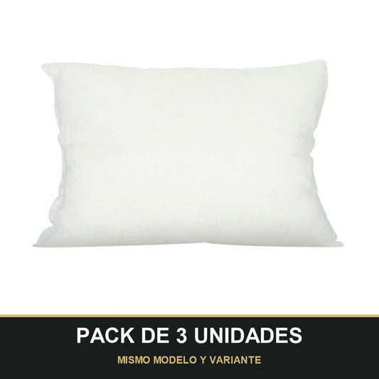 PACK DE 3 UNIDADES — Relleno para Almohada 50x70 cm. MISMO MODELO Y VARIANTE