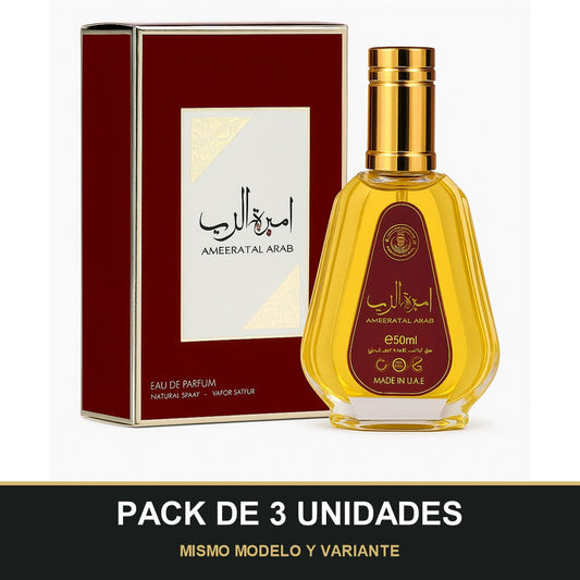 PACK DE 3 UNIDADES — Ameerat al Arab de Asdaaf · 50 ml. MISMO MODELO Y VARIANTE