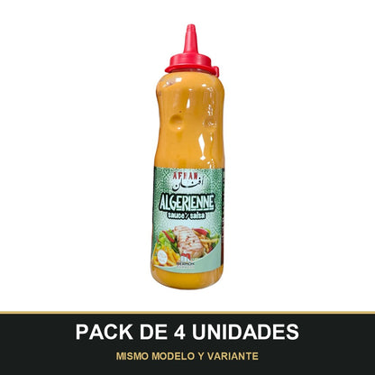 PACK DE 4 UNIDADES — Salsa Algerienne Afnan 500ml. MISMO MODELO Y VARIANTE