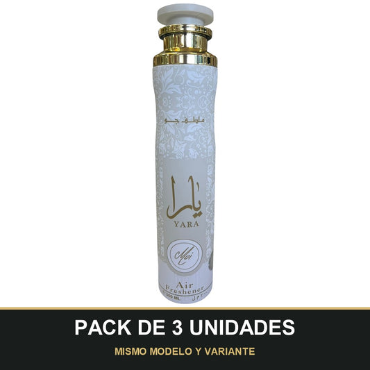 PACK DE 3 UNIDADES — Ambientador Yara Moi de Lattafa · 300 ml. MISMO MODELO Y VARIANTE
