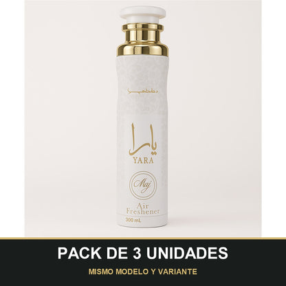 PACK DE 3 UNIDADES — Ambientador Yara Moi de Lattafa · 300 ml. MISMO MODELO Y VARIANTE