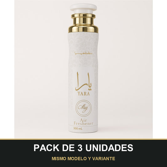 PACK DE 3 UNIDADES — Ambientador Yara Moi de Lattafa · 300 ml. MISMO MODELO Y VARIANTE