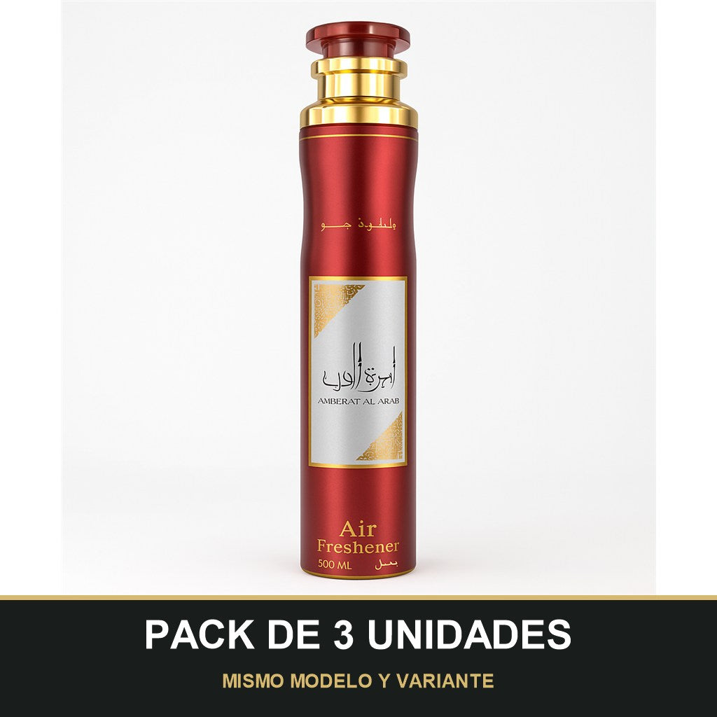 PACK DE 3 UNIDADES — Ambientador Ameerat al Arab de Lattafa · 300 ml. MISMO MODELO Y VARIANTE