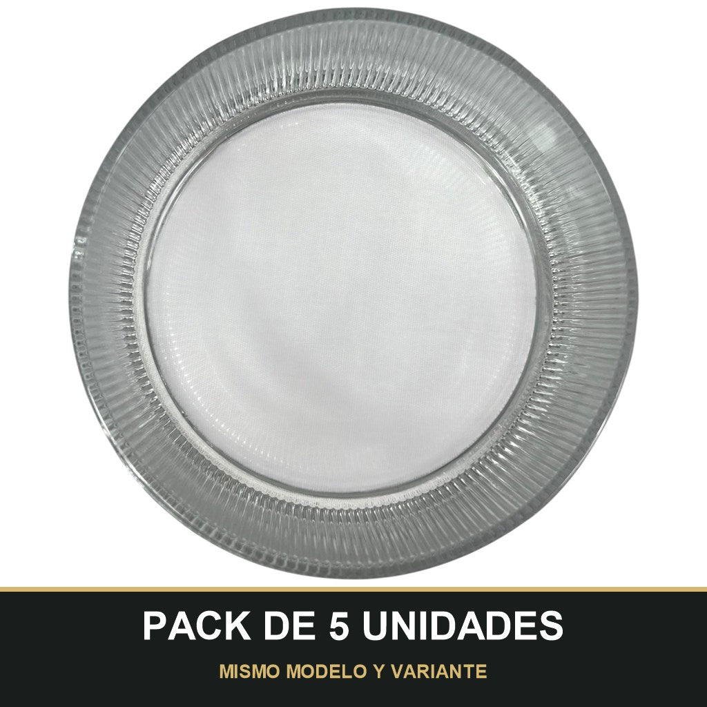 PACK DE 5 UNIDADES — Cuenco de cristal grabado — Alta calidad y estilo en tu mesa 🍃✨. MISMO MODELO Y VARIANTE