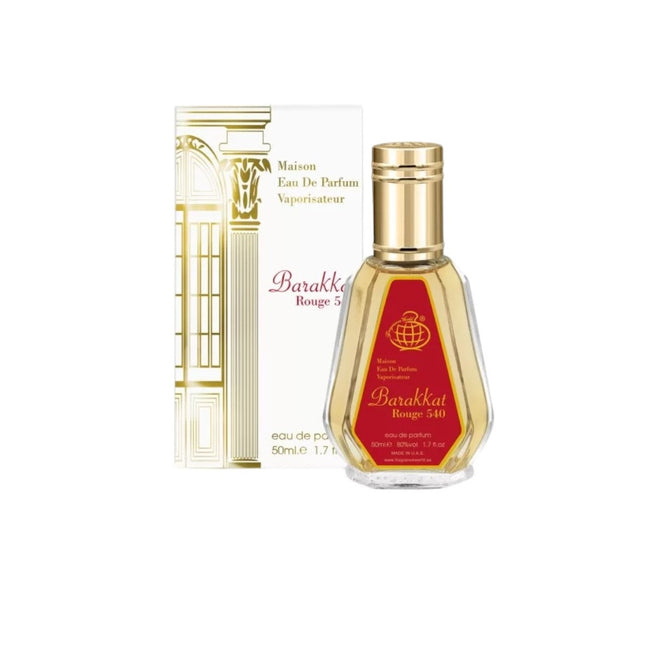 🔥 Barakkat Rouge 540 – Eau de Parfum 50ml | Perfume Árabe Unisex Ambarado, Amaderado y Sofisticado