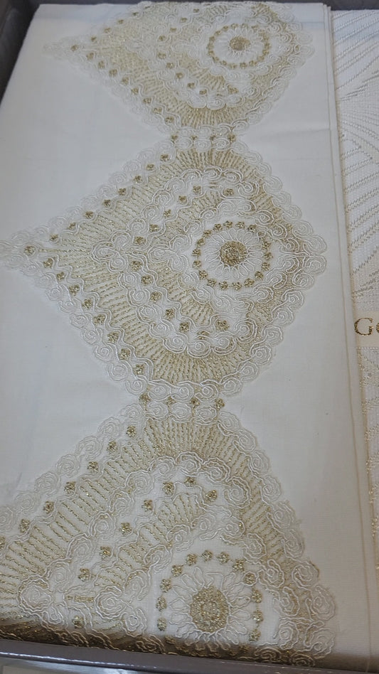 Juego de Cama para Novias "Monza" – Elegancia y Estilo Contemporáneo - COLOR CREMA