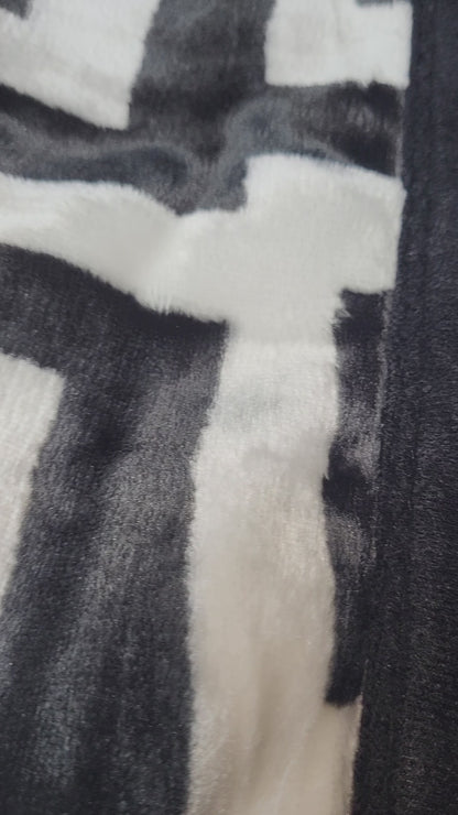 Manta Súper Suave 2-Ply ALZALUX 220×240 cm – 3,5 kg (4 colores) - NEGRO