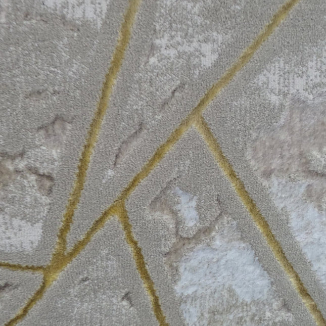 Alfombra Diseño Mármol 3D Beig con Detalles en Beig – Tacto Suave y Estilo Moderno