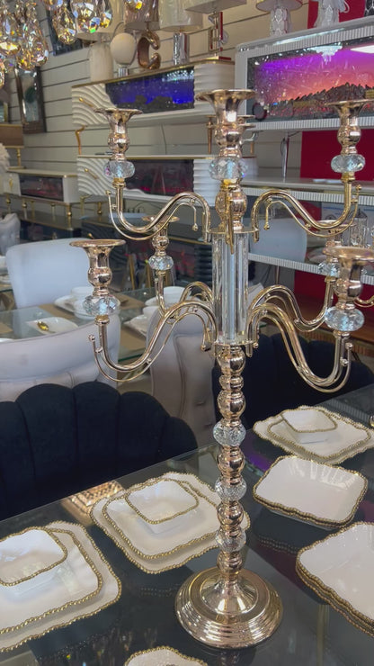 Gran candelabro clásico de 5 brazos (estilo salón)