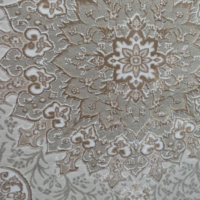 Alfombra Diseño Rabatia Beig con Detalles en Beig – Suavidad y Elegancia Árabe