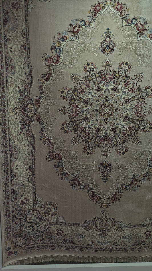 Alfombra Diseño Turca Beig con Detalles en Beig – Tono Neutro y Elegante