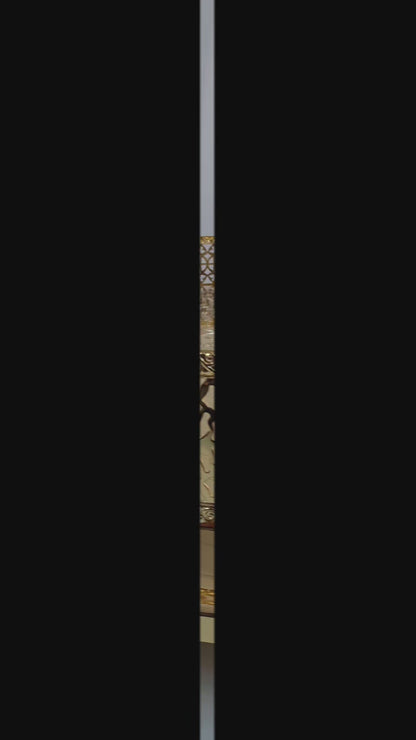 Bandeja Decorativa Redonda Dorada de 40 cm con Diseño Calado Elegante