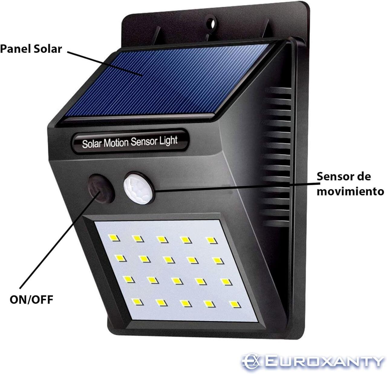 PACOTE COM 3 PROJETORES SOLARES LED-30 SENSORES