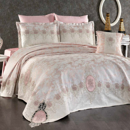 Conjunto de cama de luxo Vicenza – Elegância clássica com estilo barroco