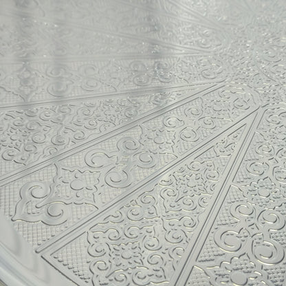 Bandeja Decorativa Redonda plateada con Patas – 45cm DIÁMETRO | Bandeja Elegante para Servir y Decorar