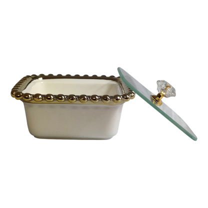 🍯 Set de Condimenteros de 6 Piezas con Bandeja Dorada — Elegancia y Funcionalidad en tu Mesa ✨