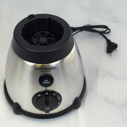 🥤 Batidora de Vaso Profesional 1200W Schleizer 1,5L Acero Inoxidable – 5 Velocidades + Función Pulse