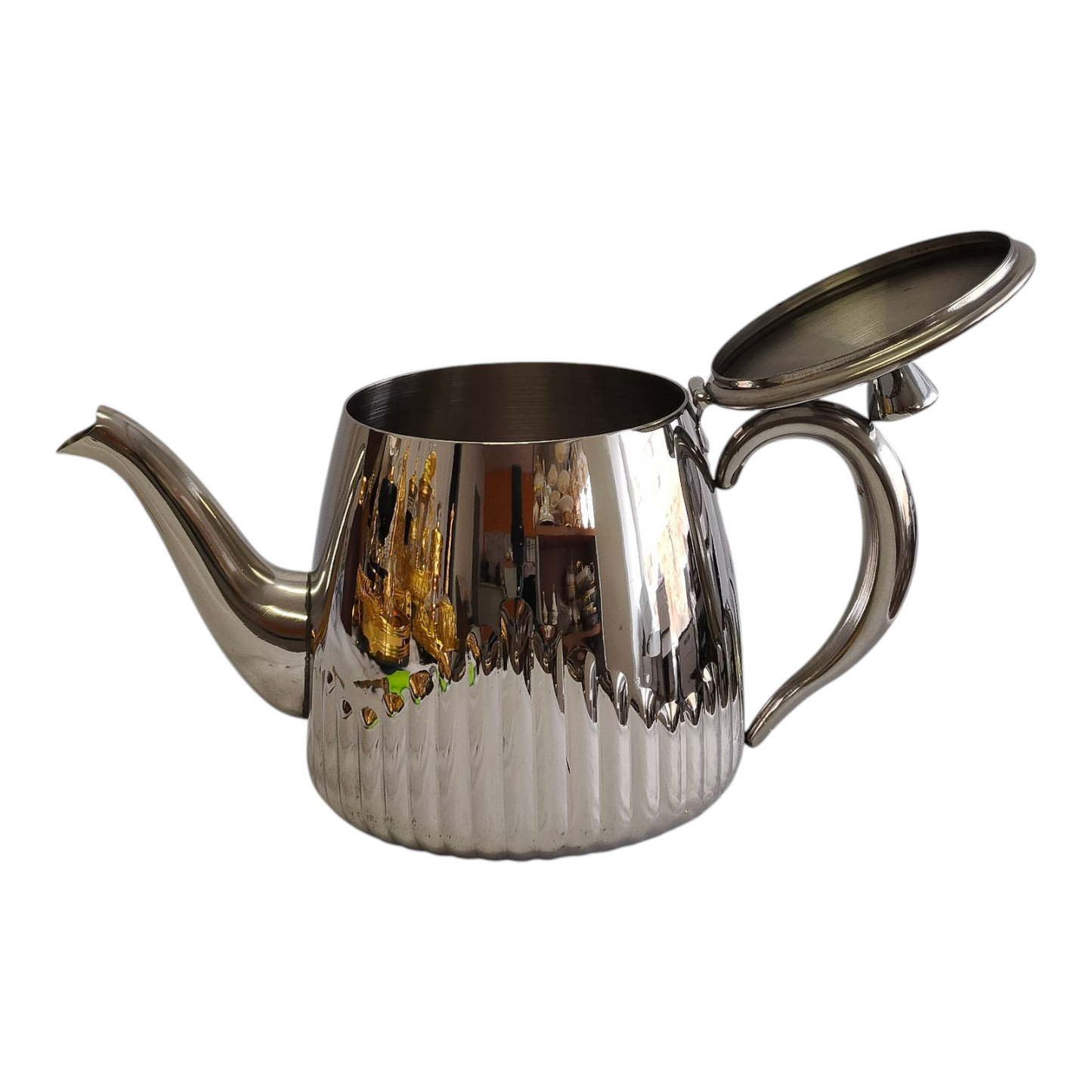 🏷 Tetera Marroquí de Acero Inoxidable 1,4 Litros – Diseño Tradicional y Elegante