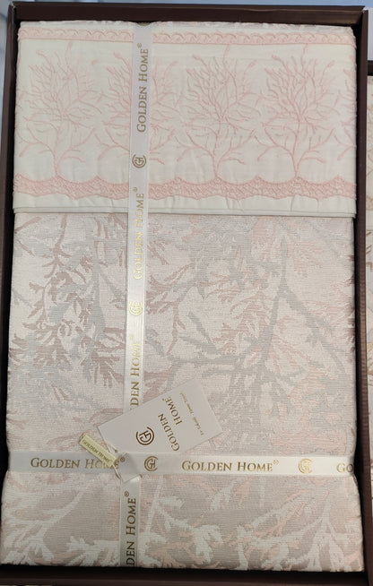 Juego de Cama para Ajuar "Torino" – Sofisticación Natural en tu Dormitorio - COLOR ROSA PASTEL