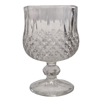 Set of 12 Stemmed Glass Tumblers— Glasses for Tea/Water/Dessert