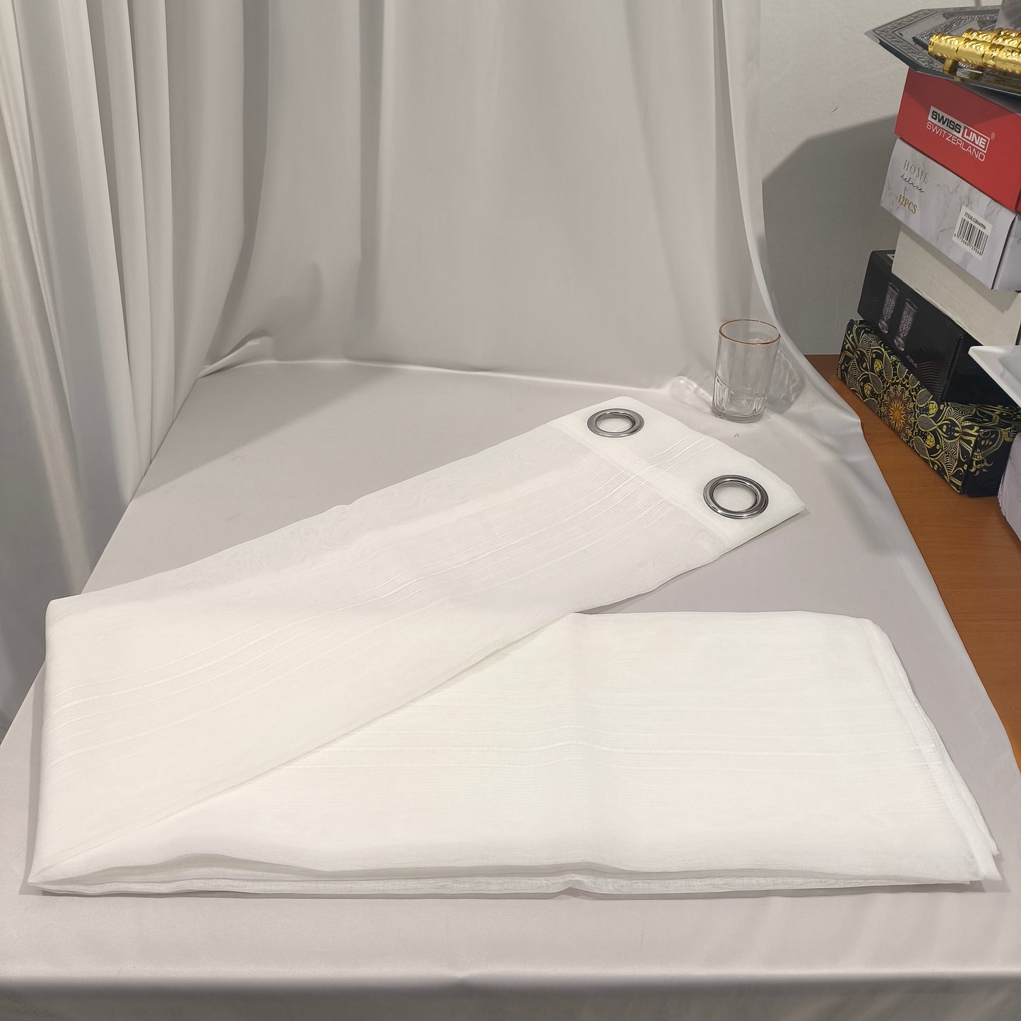 PACK X2 Cortina Opaca con Ojales 140 × 240 cm - Cortina Bali 2