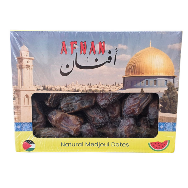 Tâmaras Medjoul Afnan - Caixa Azul e Amarela
