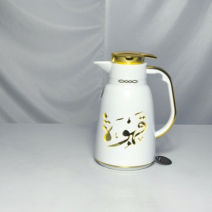 Set of 2 jug-type thermoses (White + Gold) ✨ 