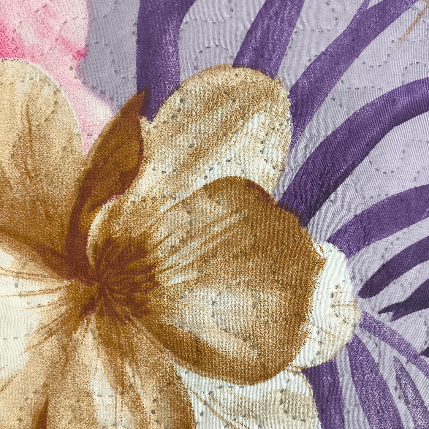 Colcha Bouti Reversible  — Modelo FLORAL LILA