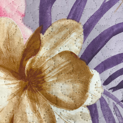 Colcha Bouti Reversible  — Modelo FLORAL LILA
