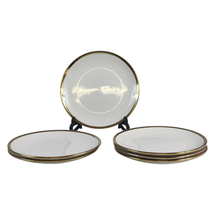 24-Piece Dinnerware Set with Gold Rim – Classic Elegance for 6 People