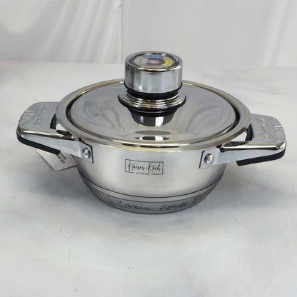 🥘 Batería de Cocina Premium de Acero Inoxidable con Control de Temperatura – 9 Piezas