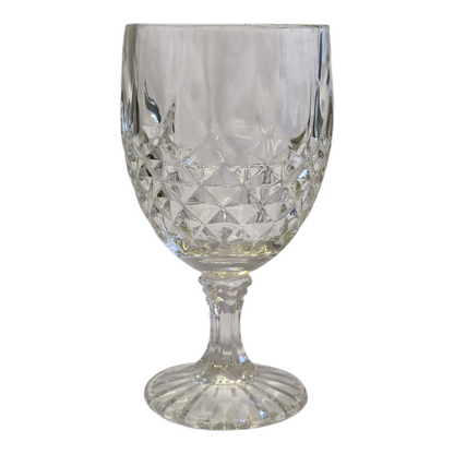 Juego de 12 Copas de Vidrio Tallado – Estilo Vintage para Agua, Vino y Refrescos