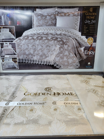 Conjunto de Cama para Noivas "Enjoy" – Elegância e Conforto para um Quarto Sofisticado - Cappuccino