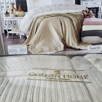 Isabella Bedding Set – Sheets with Knit Blanket for a Sophisticated Style