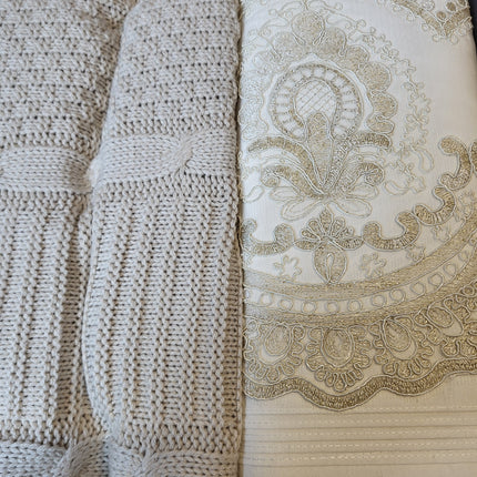 Isabella Bedding Set – Sheets with Knit Blanket for a Sophisticated Style