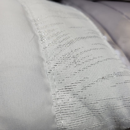 Colcha TROPICAL Elegante – Conjunto Decorativo con Tres Almohadas, 250 x 260 cm - COLOR BLANCO
