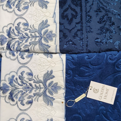 Juego de Cama para Ajuar "Gabriella" – Lujo y Distinción para tu Dormitorio - COLOR AZUL